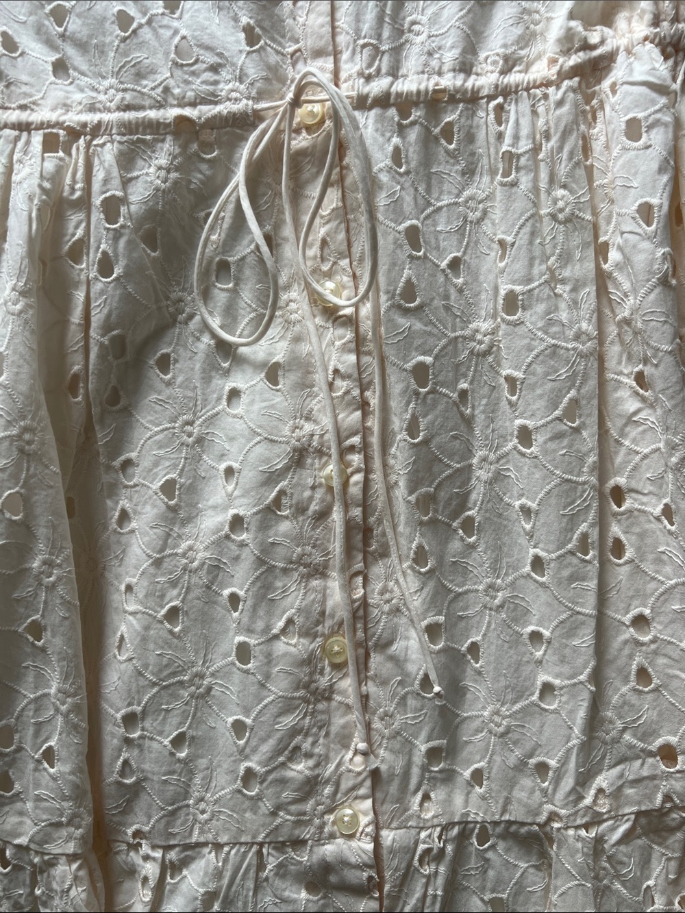 Trovata Birds of Paradis Kristi Eyelet Midi Dress – Size Large – NWT - Picture 14 of 16